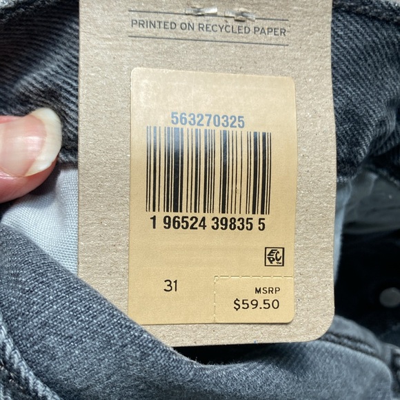 Relisted Levi’s short distressed high rise 501 jean cotton denim cutoff vibe 31 - Picture 15 of 17